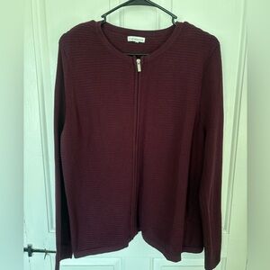 Croft & Barrow Maroon Knit Sweater